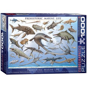 Eurographics (6000-0307) - "Prehistoric Marine Life" - 1000 pieces puzzle