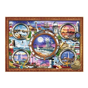 Trefl (10584) - "Lighthouses" - 1000 pieces puzzle