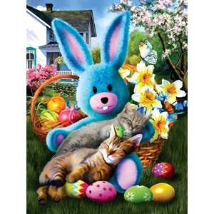SunsOut (28844) - Tom Wood: "Easter Buddies" - 500 pieces puzzle