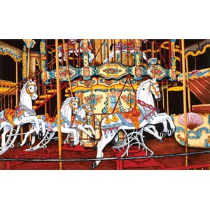 SunsOut (62701) - Thelma Winter: "Carousel at the Fair" - 550 pieces puzzle