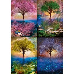Schmidt Spiele (58392) - "Magic Tree on the Lake" - 1000 pieces puzzle