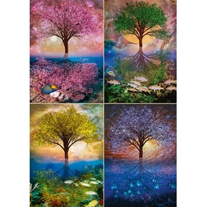 Schmidt Spiele (58392) - "Magic Tree on the Lake" - 1000 pieces puzzle