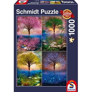 Schmidt Spiele (58392) - "Magic Tree on the Lake" - 1000 pieces puzzle