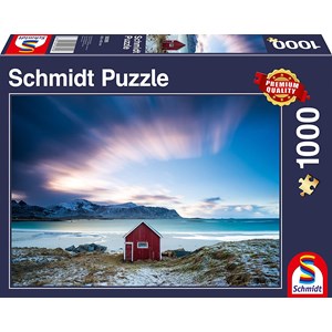 Schmidt Spiele (58395) - "Hut on the Atlantic Coast" - 1000 pieces puzzle