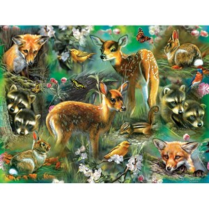 SunsOut (68022) - Rebecca Latham: "Forest Critters" - 500 pieces puzzle