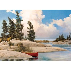 Cobble Hill (85074) - Douglas Laird: "A Day at the Lake" - 500 pieces puzzle