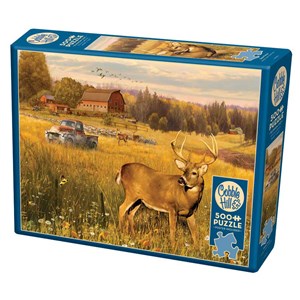 Cobble Hill (85078) - Greg Giordano: "Deer Field" - 500 pieces puzzle