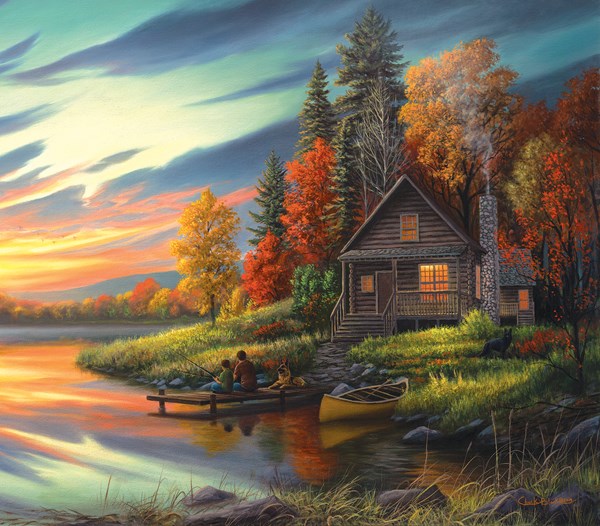 SunsOut (55154) - Chuck Black: "Lakeside Memories" - 550 pieces puzzle