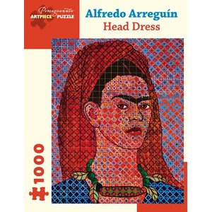 Pomegranate (aa1053) - Alfredo Arreguín: "Head Dress, 2014" - 1000 pieces puzzle