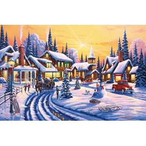 SunsOut (51359) - Geno Peoples: "A Winter Story" - 550 pieces puzzle