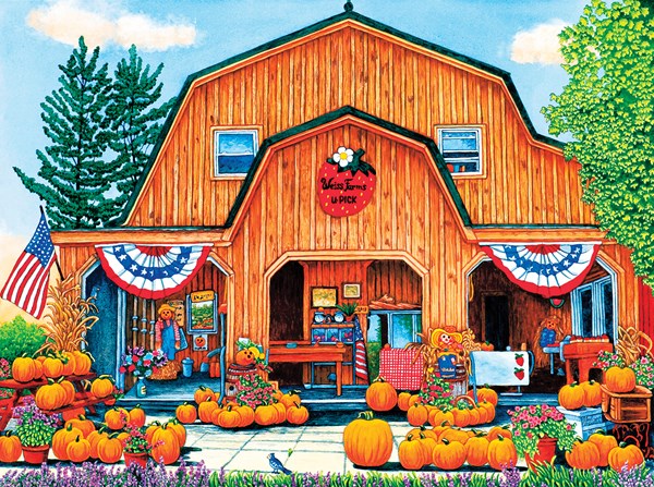 SunsOut (32710) - Thelma Winter: "Weiss Farm Pumpkins" - 500 pieces puzzle