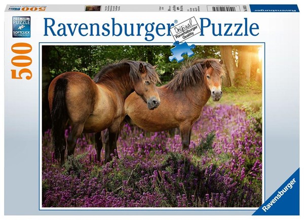 Ravensburger (14813) - "Ponies In The Heath" - 500 pieces puzzle