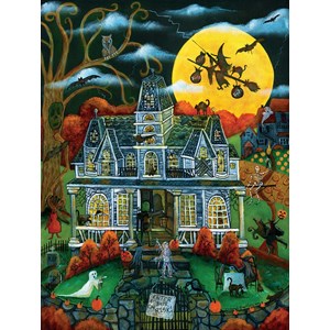 SunsOut (54782) - Cheryl Bartley: "Halloween Potions and Tricks" - 500 pieces puzzle