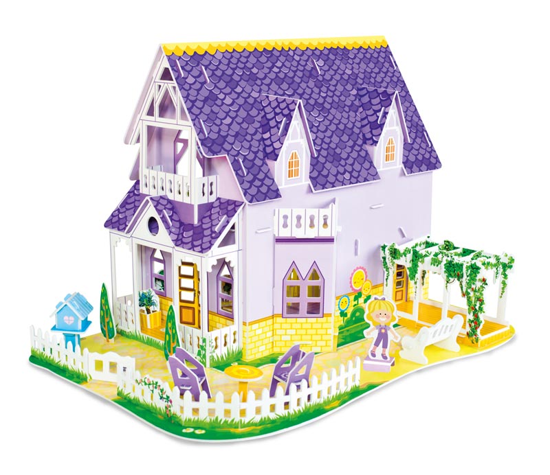 Melissa and doug sales 3d puzzle dollhouse