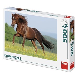 Dino (50241) - "Horse in a Meadow" - 500 pieces puzzle