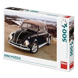 Dino (50242) - "VW Beetle on Beach" - 500 pieces puzzle