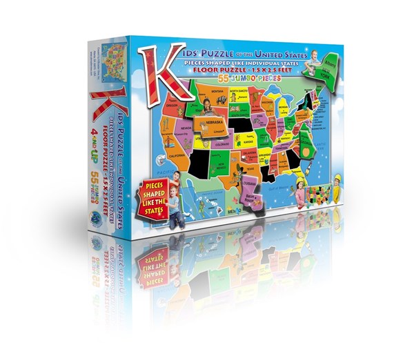 A Broader View (153A) - "Kids' Puzzle of the USA" - 55 pieces puzzle