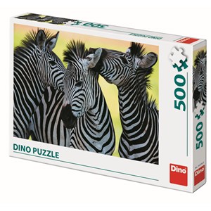 Dino (50226) - "3 Zebras" - 500 pieces puzzle