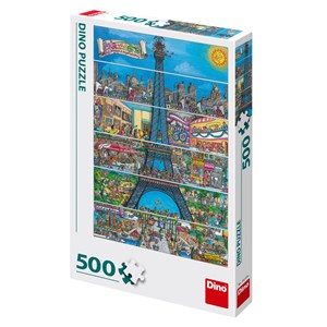 Dino (50237) - "Paris, France" - 500 pieces puzzle