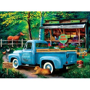SunsOut (28863) - Tom Wood: "Woodys Farm Stand" - 1000 pieces puzzle