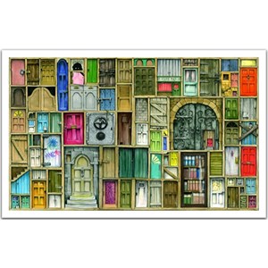 Pintoo (h1201) - Colin Thompson: "Closed doors" - 1000 pieces puzzle