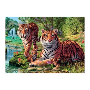 Dino (53262) - "Tigers" - 1000 pieces puzzle