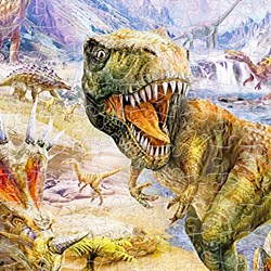 Pintoo (h1919) - Jan Patrik Krasny: "Dinosaurs" - 500 pieces puzzle