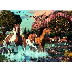 Dino (53264) - "Horses" - 1000 pieces puzzle