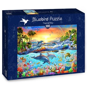 Bluebird Puzzle (70194) - Adrian Chesterman: "Tropical Bay" - 3000 pieces puzzle