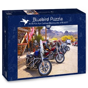 Bluebird Puzzle (70067) - "Rt 66 Fun Run Oatman Motorcycles 4-16 8377" - 1000 pieces puzzle