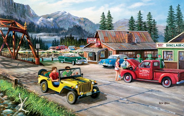 SunsOut (39364) - Ken Zylla: "Alaskan Road Trip" - 550 pieces puzzle