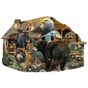 SunsOut (97186) - Rebecca Latham: "Wildlife Cabin" - 1000 pieces puzzle