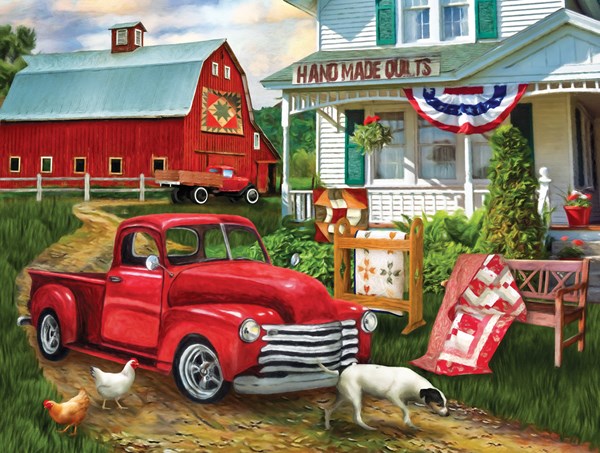SunsOut (28868) - Tom Wood: "Stopping at the Farm" - 500 pieces puzzle