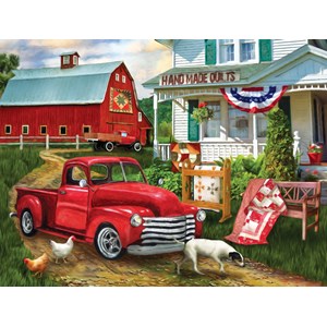 SunsOut (28868) - Tom Wood: "Stopping at the Farm" - 500 pieces puzzle