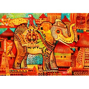 Bluebird Puzzle (70413) - Oxana Zaika: "Africa" - 1500 pieces puzzle