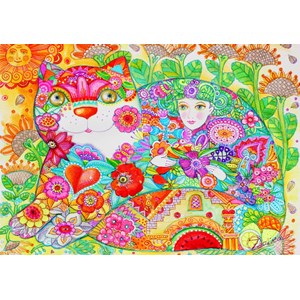 Bluebird Puzzle (70415) - Oxana Zaika: "Flowers" - 1000 pieces puzzle