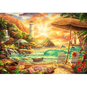 Bluebird Puzzle (70417) - Chuck Pinson: "Love the Beach" - 1000 pieces puzzle
