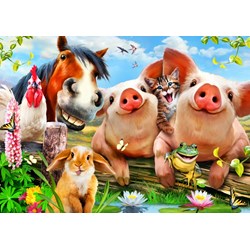 Bluebird Puzzle (70285) - Howard Robinson: "Petting Farm" - 500 pieces puzzle