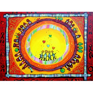 Grafika (00658) - Anne Poire, Patrick Guallino: "Portrait de Famille" - 2000 pieces puzzle