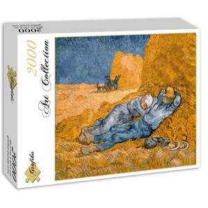 Grafika (00689) - Vincent van Gogh: "La Sieste (d'après Millet), 1890" - 2000 pieces puzzle