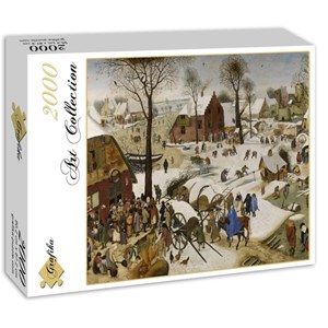 Grafika (00695) - Pieter Brueghel the Elder: "Numbering at Bethlehem" - 2000 pieces puzzle