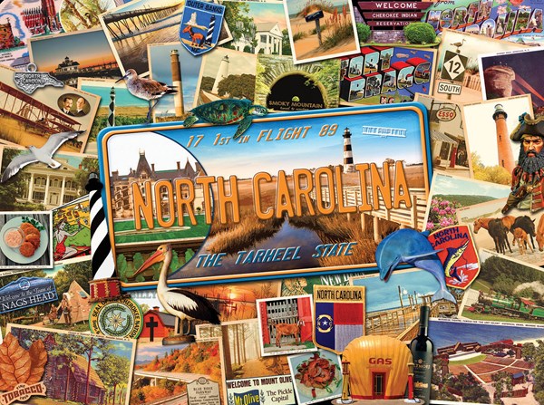 SunsOut (70049) - Ward Thacker Studio: "North Carolina" - 1000 pieces puzzle