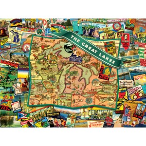SunsOut (70022) - Ward Thacker Studio: "Great Lakes" - 1000 pieces puzzle