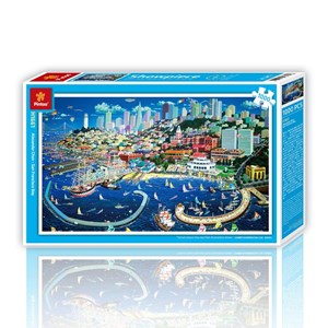 Pintoo (h1661) - "San Francisco" - 1000 pieces puzzle
