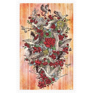 Pintoo (h1676) - "Blooming Flight" - 1000 pieces puzzle