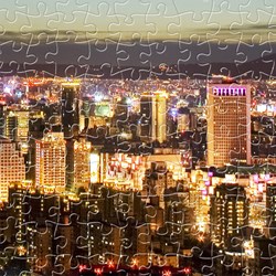 Pintoo (h1719) - "Taipei Skyline" - 1000 pieces puzzle