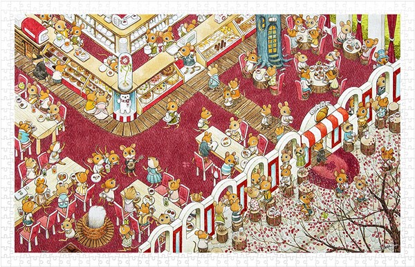 Pintoo (h1923) - "Smart, The Coffee Shop" - 1000 pieces puzzle