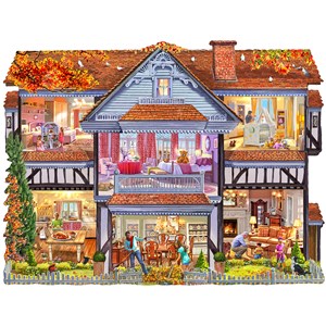 SunsOut (96058) - Steve Crisp: "Autumn Country House" - 1000 pieces puzzle