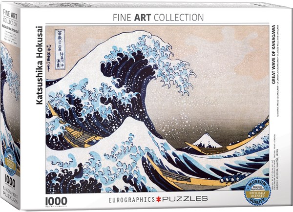 Eurographics (6000-1545) - Hokusai: "Great Wave of Kanagawa" - 1000 pieces puzzle