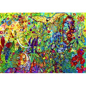 Bluebird Puzzle (70409) - Sally Rich: "The Rainforest" - 1500 pieces puzzle